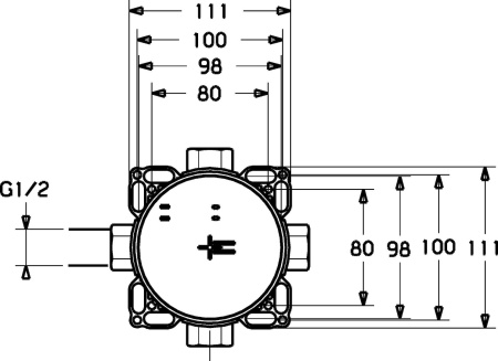 Скрытая часть для вентиля Hansa Varox 40010000