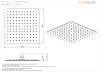 Верхний душ 250x250 mm Sanindusa Plan 5819111