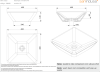 Раковина накладная 40х40 Sanindusa Sign 108930004