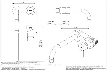 Смеситель для раковины Sanindusa Tube 531130111