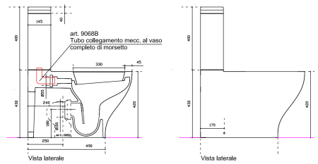 Унитаз напольный Galassia Eden 7217