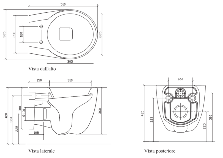 Унитаз подвесной Galassia Ergo 7109